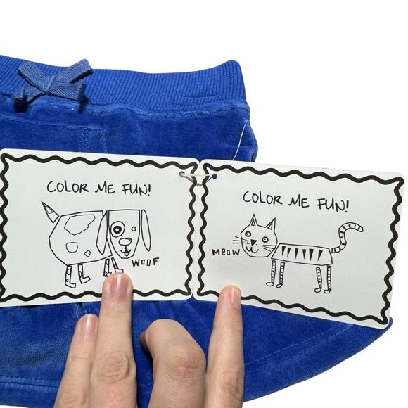 Vintage Y2K Crayola Crayon Skirt Velvet Blue NWT 2009 6-9 Months Deadstock Rare - Picture 6 of 9